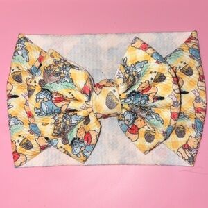 Handmade Colorful Winnie the Pooh & friends Print NB/Toddler Headwrap/ Headband